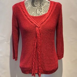 Coldwater Creek Knit sweater Rose color